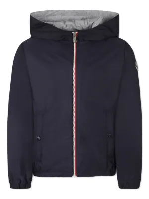 Moncler Enfant New Urville Hooded Jacket | Black | FARFETCH