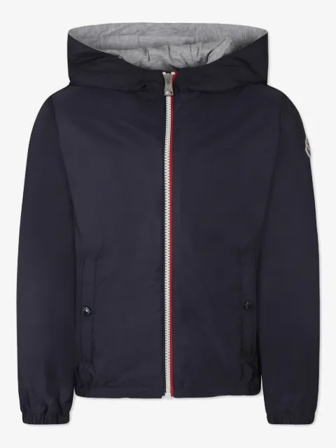 Moncler Enfant Kapuzenjacke mit Logo-Patch