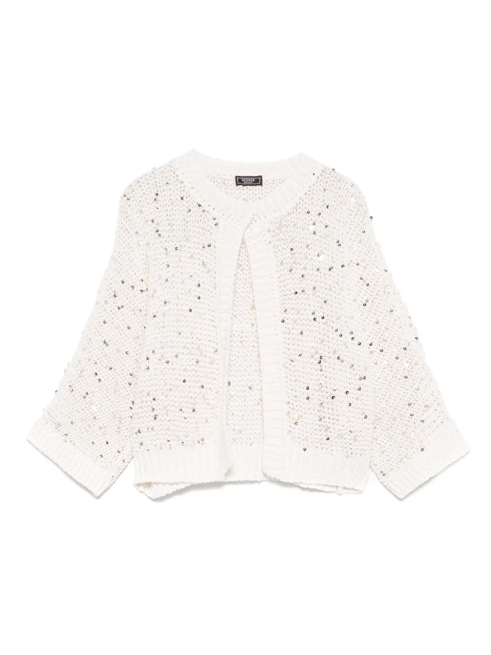 Peserico sequin-embellished cardigan | Neutrals | Image 1