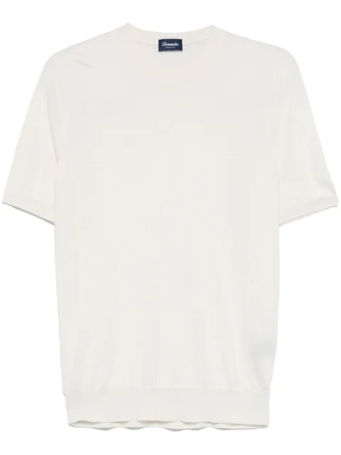 Drumohr Camiseta canelada mangas curtas