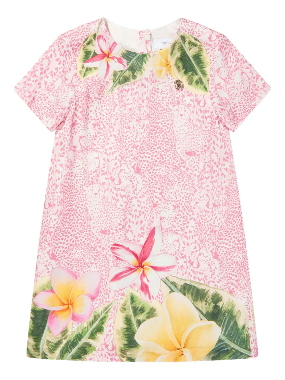 Roberto Cavalli Junior Abito con stampa a fiori | rosa | Image 1