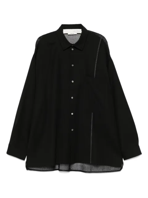 Isabel Benenato camisa con detalle de malla