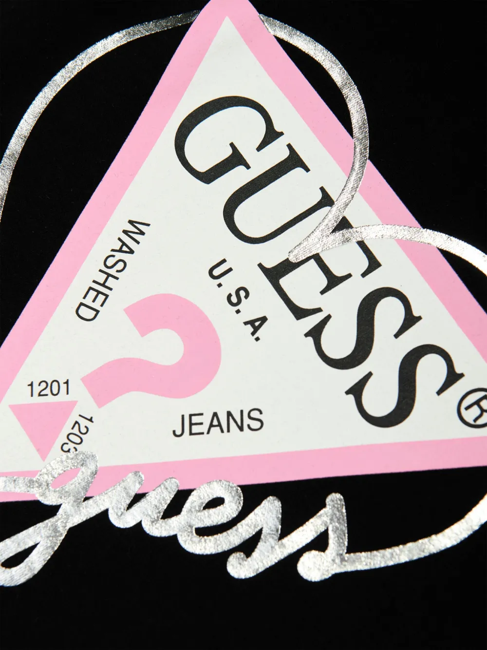 guess kids Jurk met logoprint Zwart