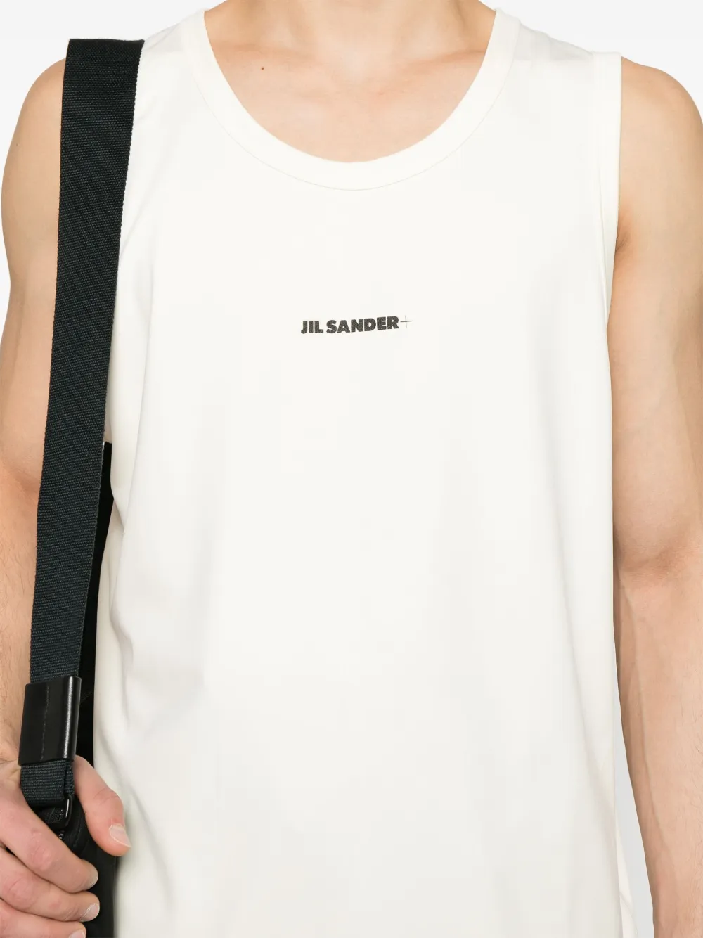 JIL SANDER+ Jersey performance tanktop Wit