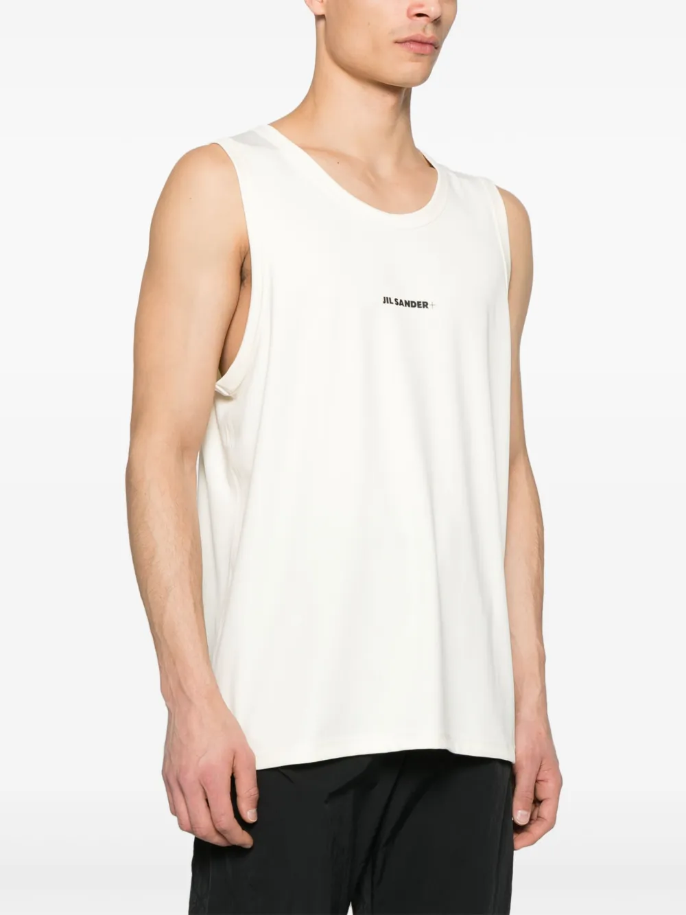 JIL SANDER+ Jersey performance tanktop Wit