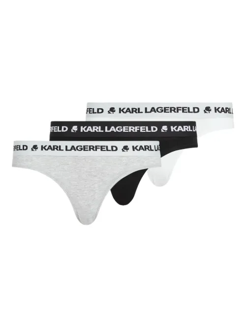 Lot de trois slips à bande logo - Karl Lagerfeld - Modalova