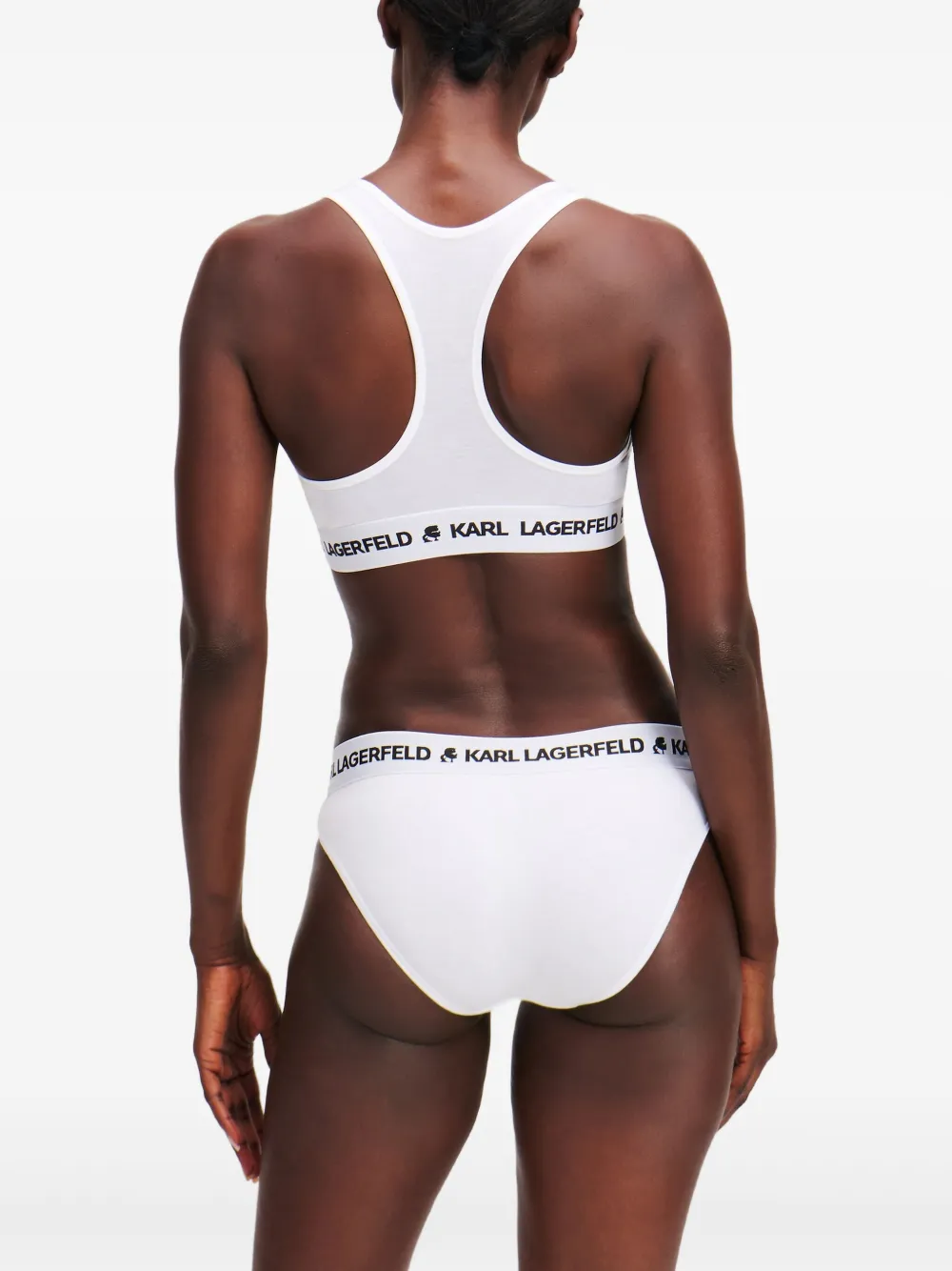 Karl Lagerfeld Drie slips met logoband Grijs