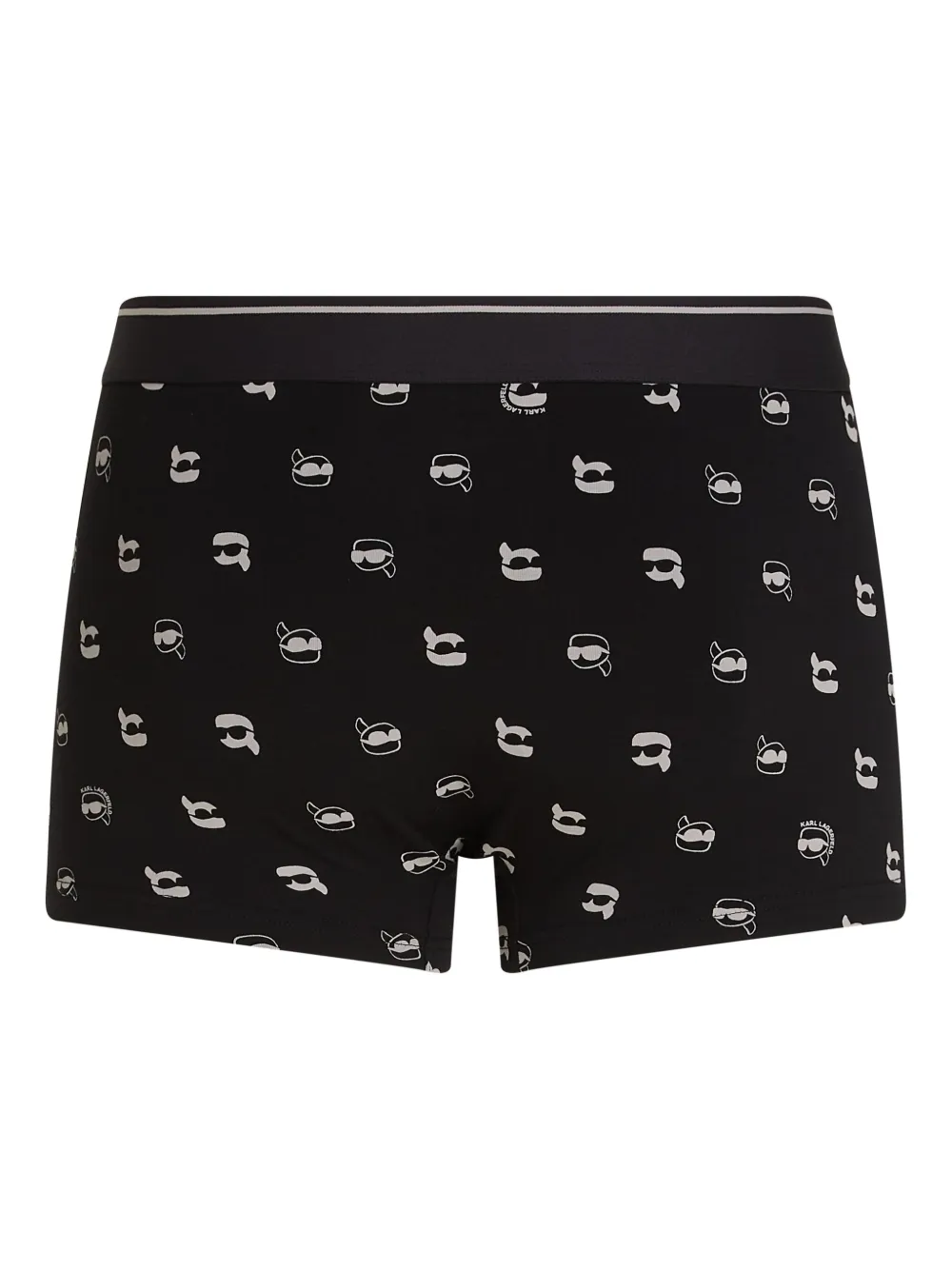 Karl Lagerfeld Drie Ikon boxershorts met print Zwart