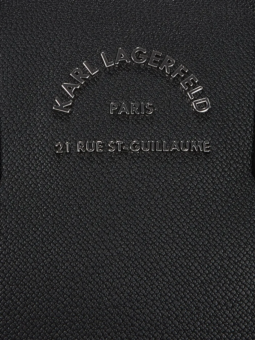 Karl Lagerfeld Shopper met logo-reliëf Zwart