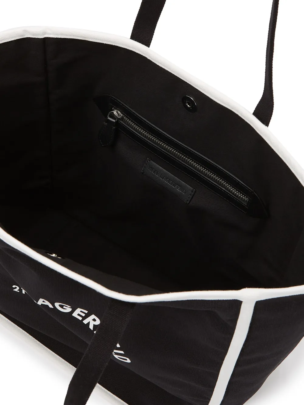 Karl Lagerfeld Shopper met logoprint Zwart