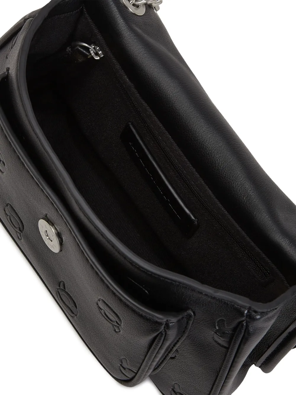 Karl Lagerfeld Ikon crossbodytas met reliëf Zwart