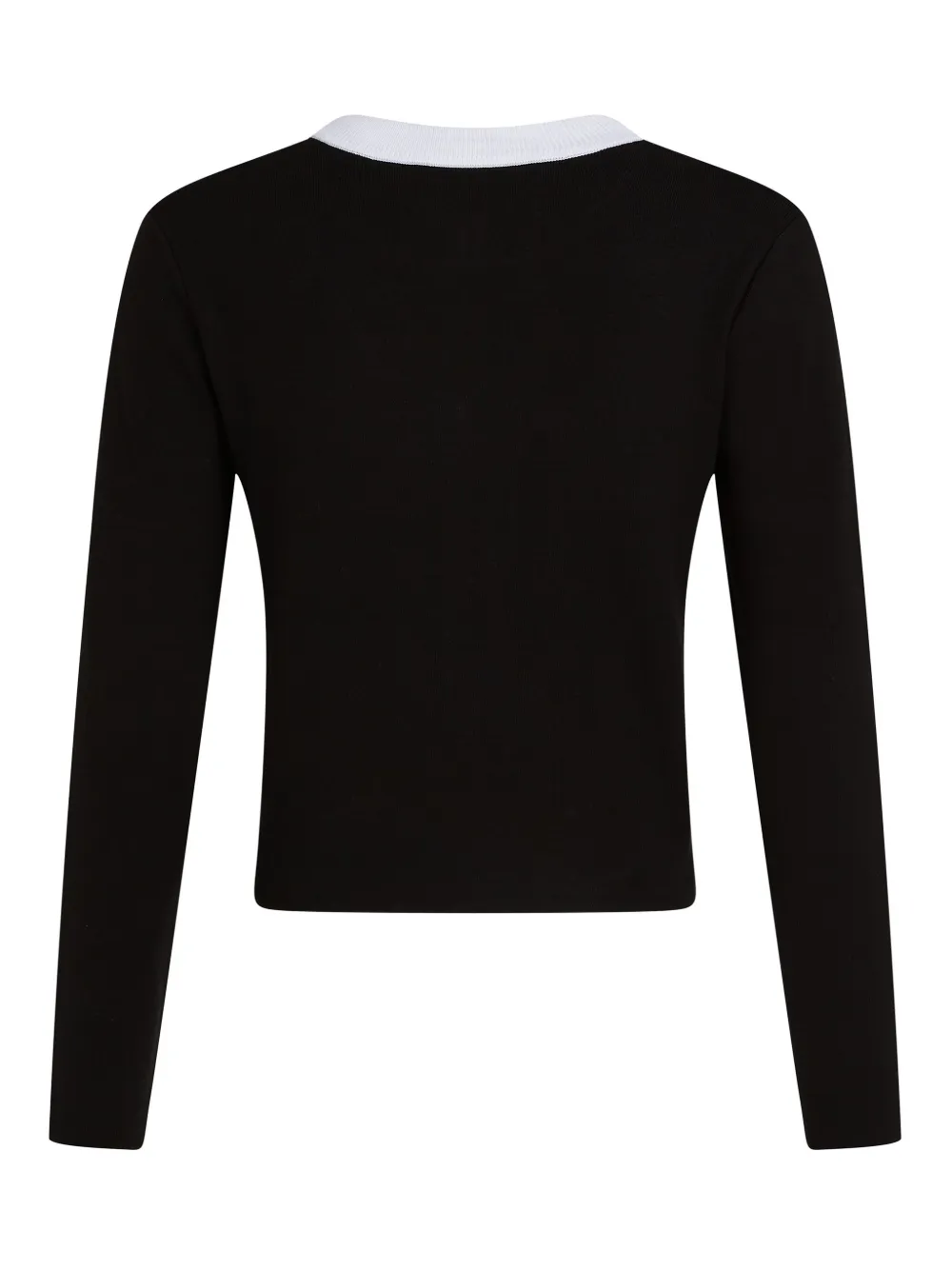 contrast-piping cardigan