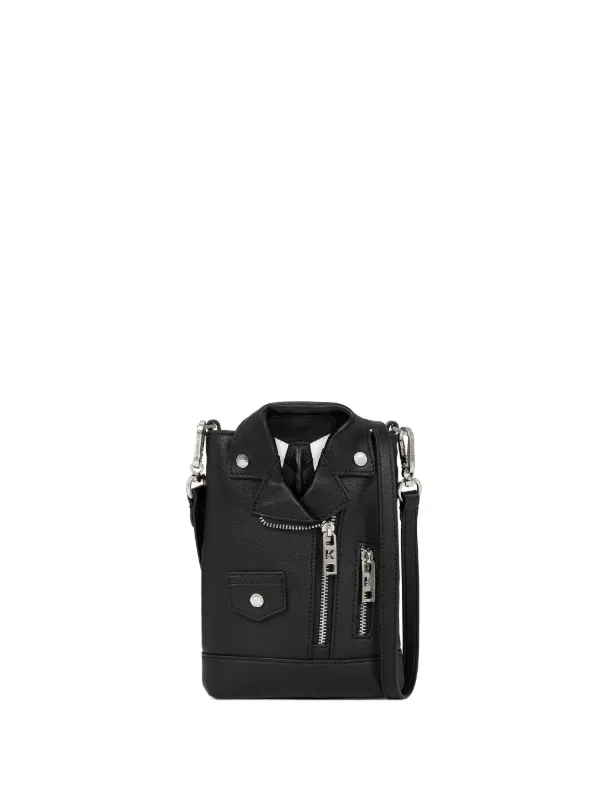Karl Lagerfeld Leather Mini Crossbody Bag Black FARFETCH IN