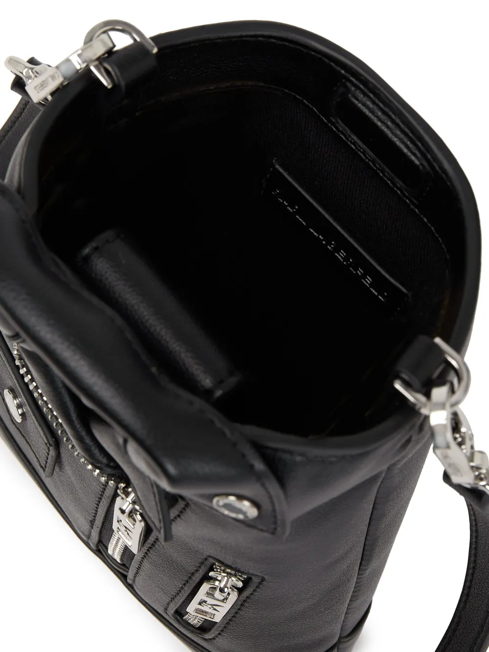 Karl Lagerfeld Leren crossbodytas Zwart