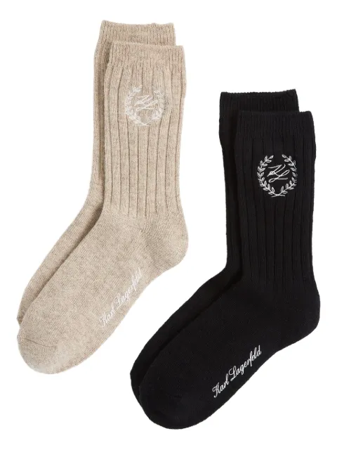 Karl Lagerfeld Hotel Karl socks (pack of two)