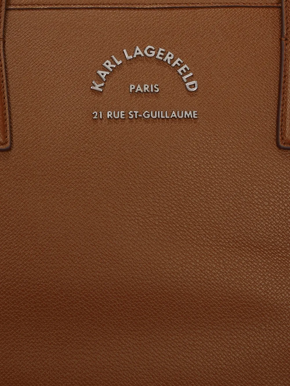 Karl Lagerfeld Shopper met geborduurd logo Bruin