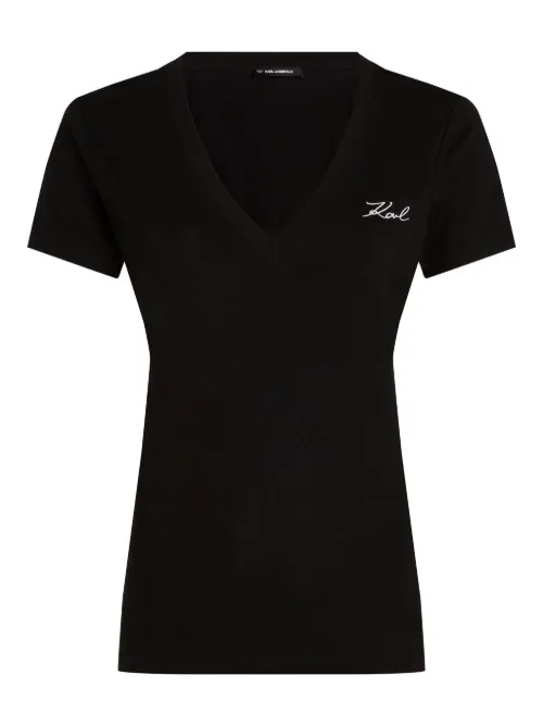 T-shirt Signature - Karl Lagerfeld - Modalova