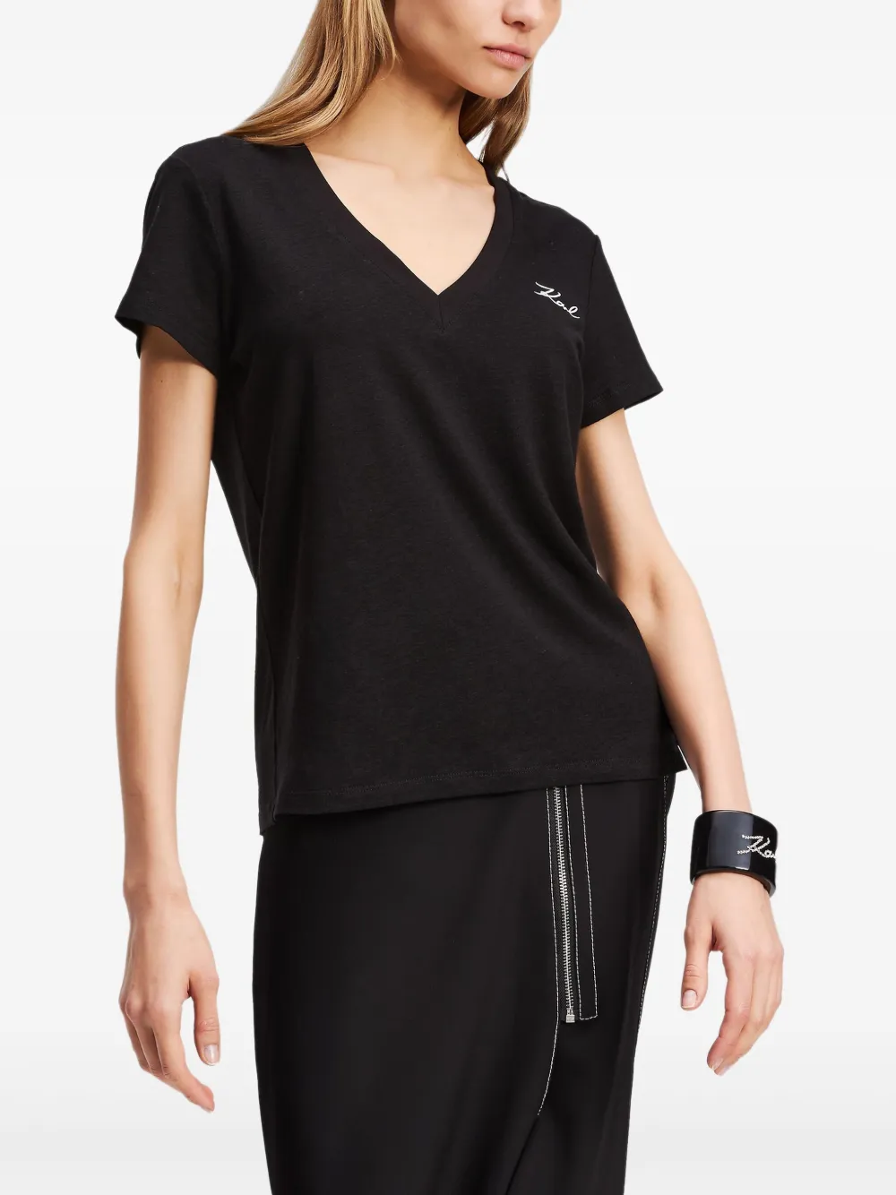 Karl Lagerfeld Kenmerkend T-shirt Zwart
