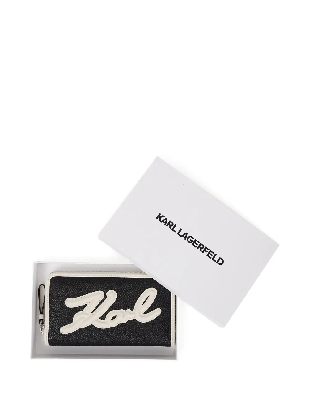 Karl Lagerfeld K Skuare portemonnee Zwart