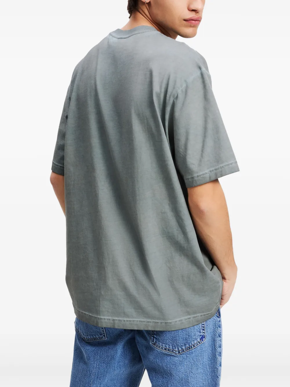 Karl Lagerfeld Jeans Ruimvallend T-shirt met verwassen effect Grijs