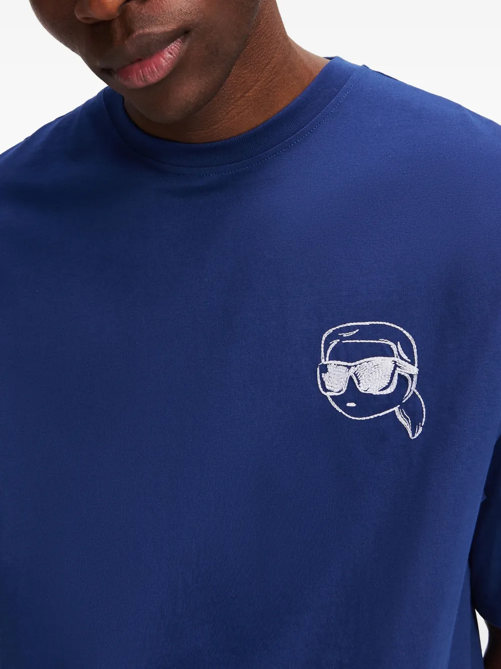 Karl Lagerfeld Ikon T-shirt Blauw