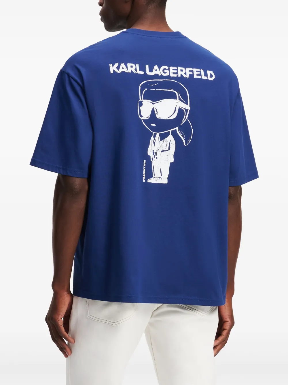 Karl Lagerfeld Ikon T-shirt Blauw