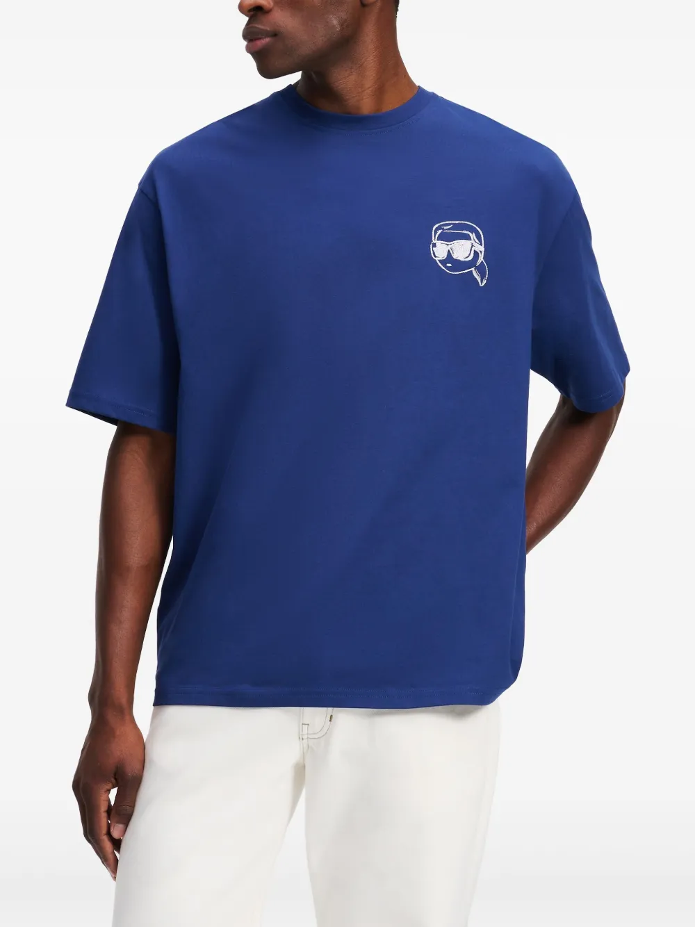 Karl Lagerfeld Ikon T-shirt Blauw