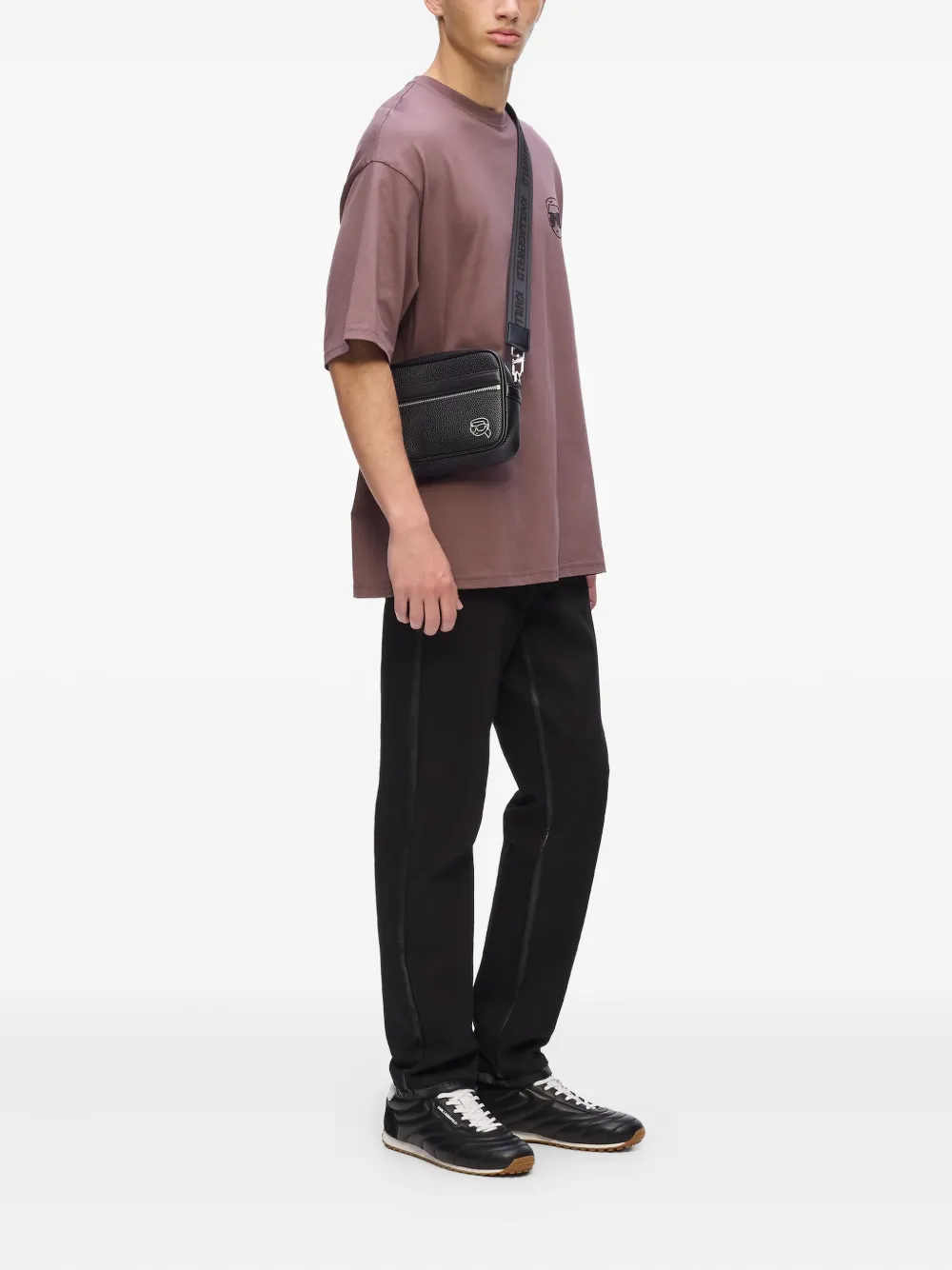 Karl Lagerfeld Ikon crossbodytas Zwart