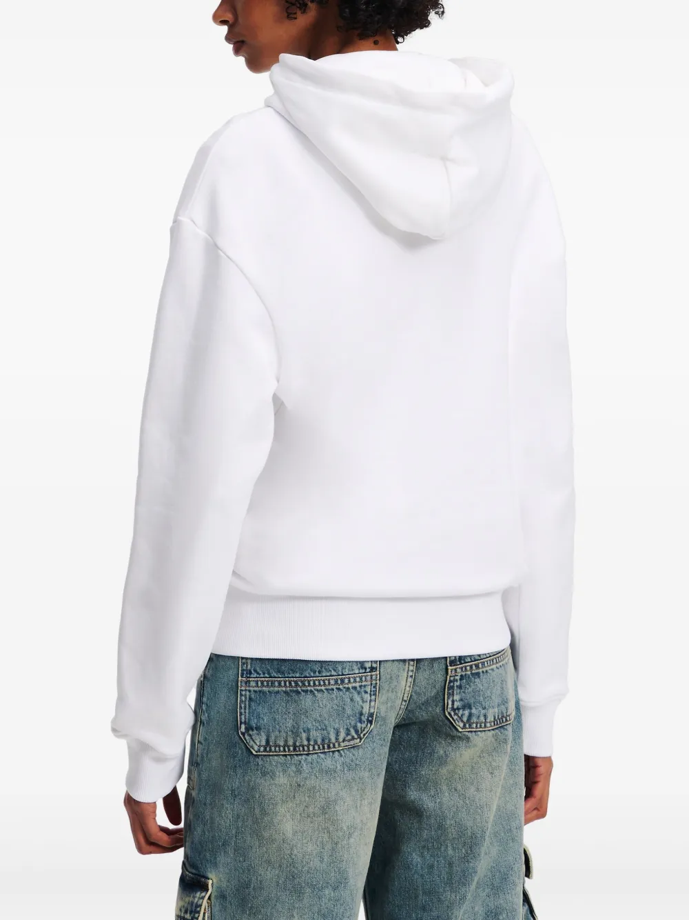 Karl Lagerfeld Jeans Relax Repeat hoodie Wit