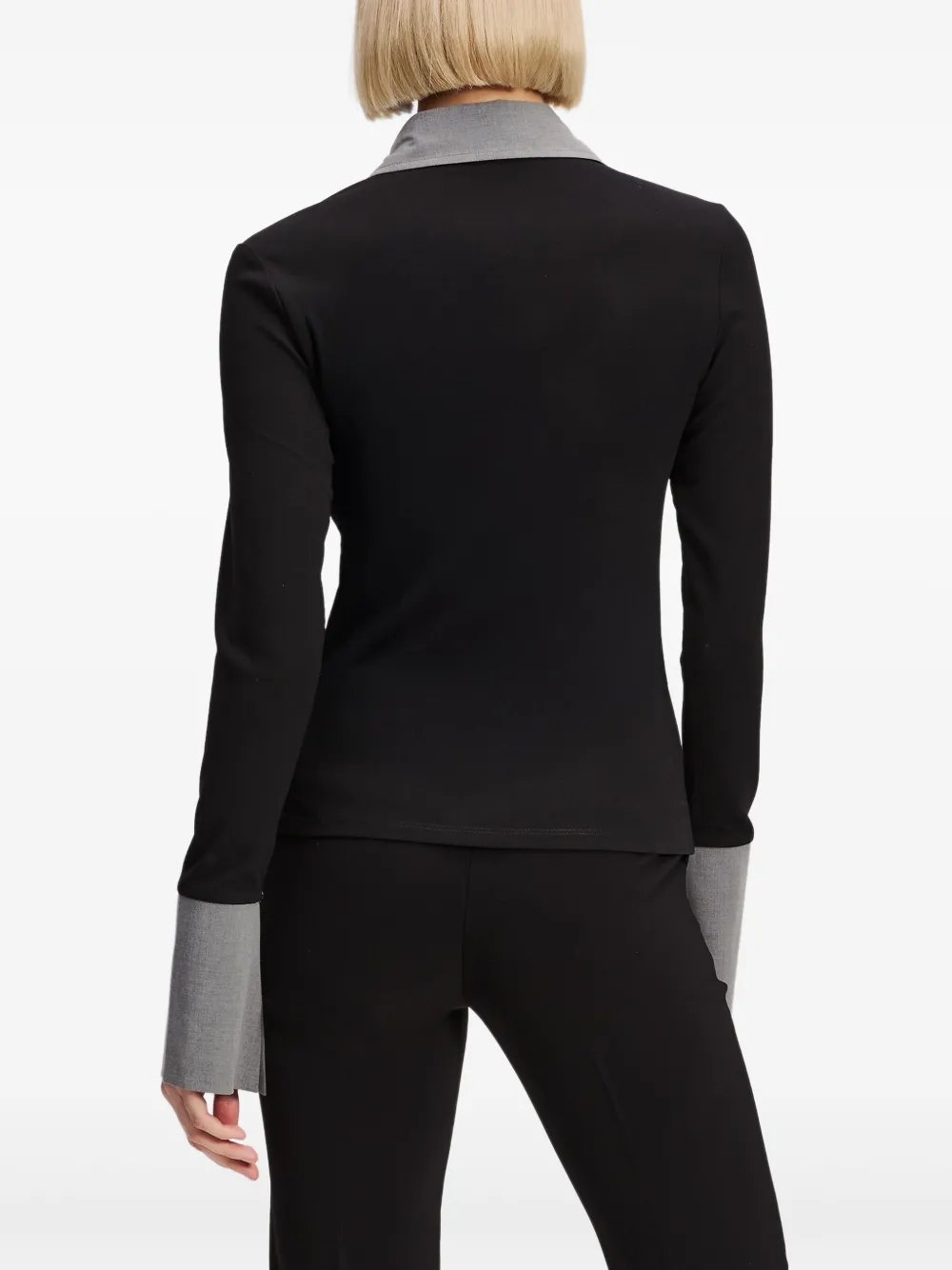 Karl Lagerfeld Signature shirt Zwart