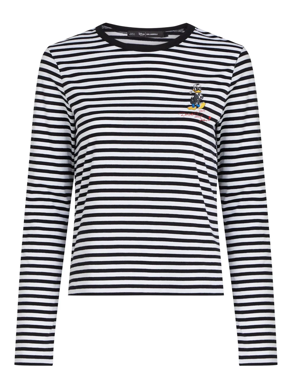 Karl Lagerfeld x Disney ストライプ Tシャツ - ホワイト Karl Lagerfeld x Disney ストライプ Tシャツ - ホワイト