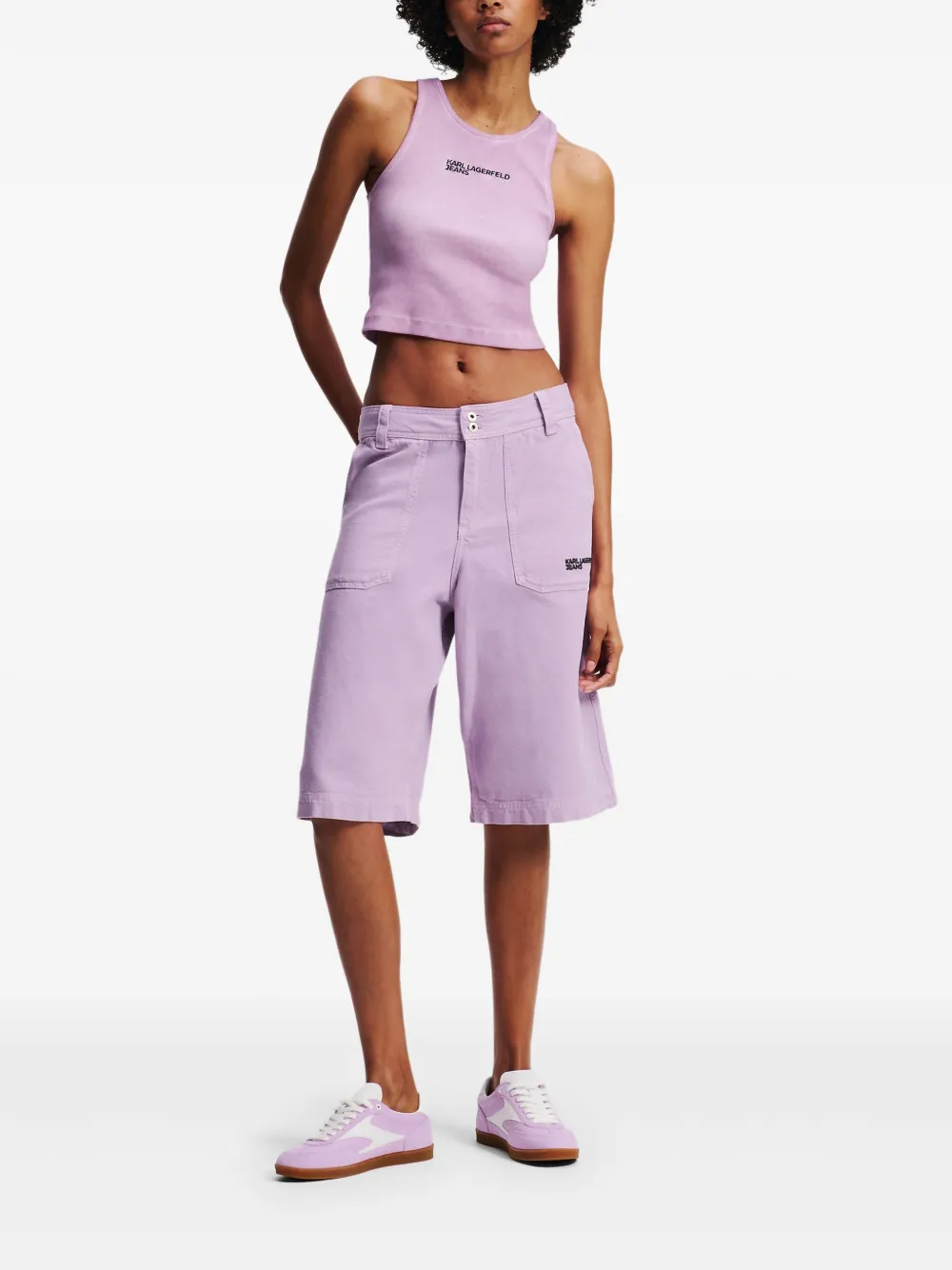 Karl Lagerfeld Jeans Cargo shorts Paars