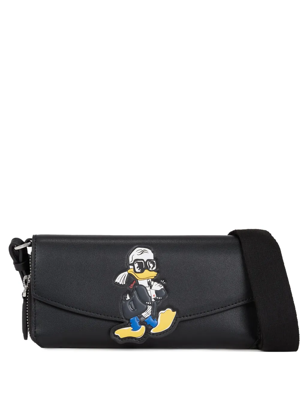 Karl Lagerfeld x Disney 'Donald Duck' ショルダーバッグ - ブラック Karl Lagerfeld x Disney 'Donald Duck' ショルダーバッグ - ブラック