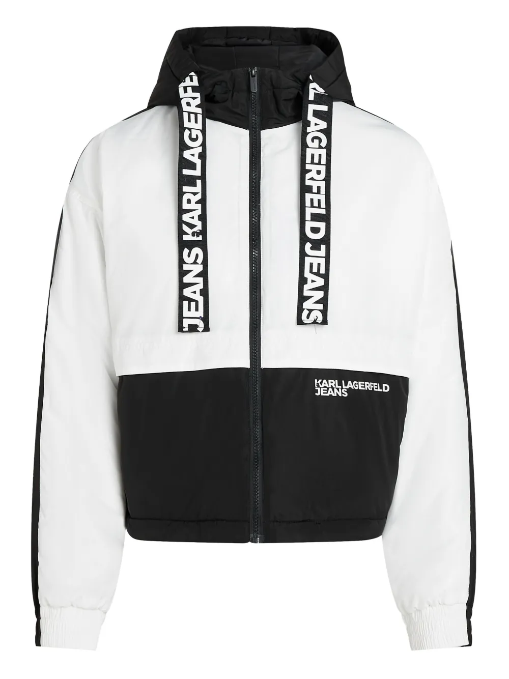 Karl Lagerfeld Jeans Tweekleurig jack Wit