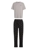Karl Lagerfeld Ikon-dot pajama set - Grey