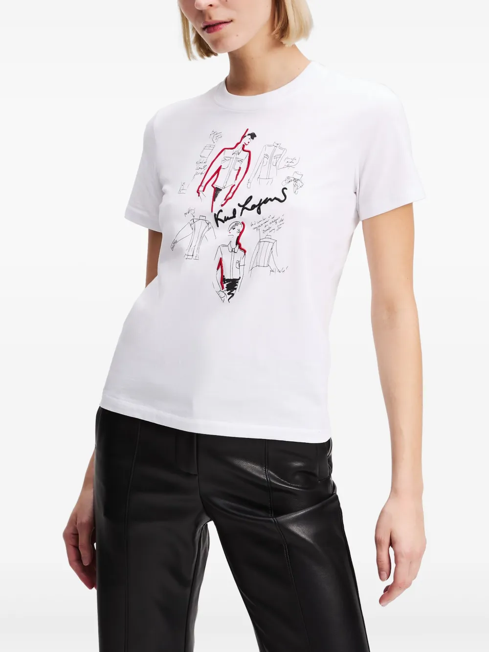 Karl Lagerfeld Karl Series T-shirt Wit