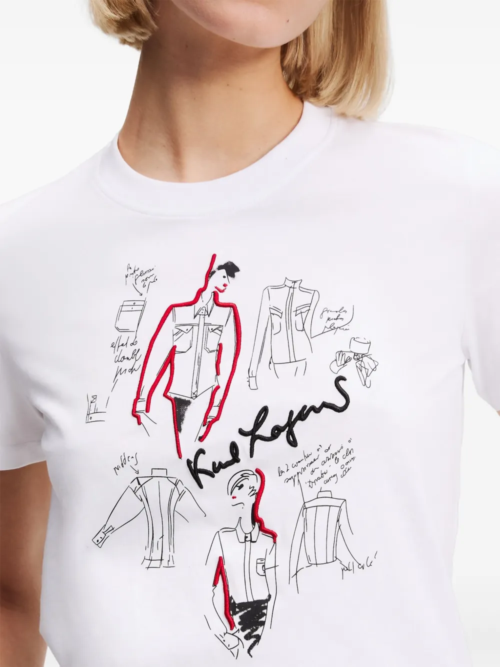 Karl Lagerfeld Karl Series T-shirt Wit