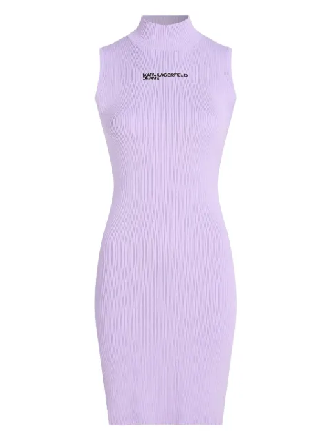 Karl Lagerfeld Jeans mock-neck knitted dress