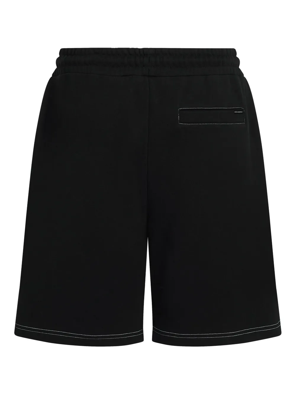 Karl Lagerfeld Shorts met contrasterende stiksels Zwart
