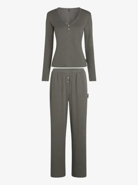 Karl Lagerfeld K Essential ribbed pajama set