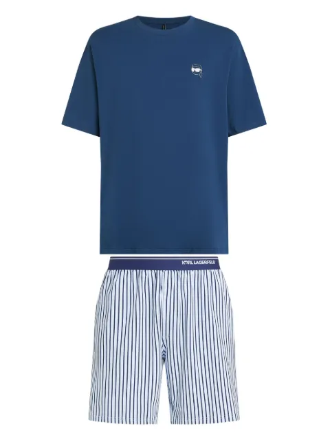 Karl Lagerfeld striped short pyjama set