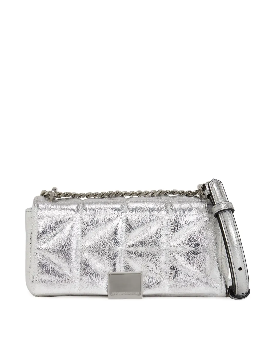 Karl Lagerfeld K/kuilt キルティング ショルダーバッグ - シルバートーン Karl Lagerfeld K/kuilt キルティング ショルダーバッグ - シルバートーン