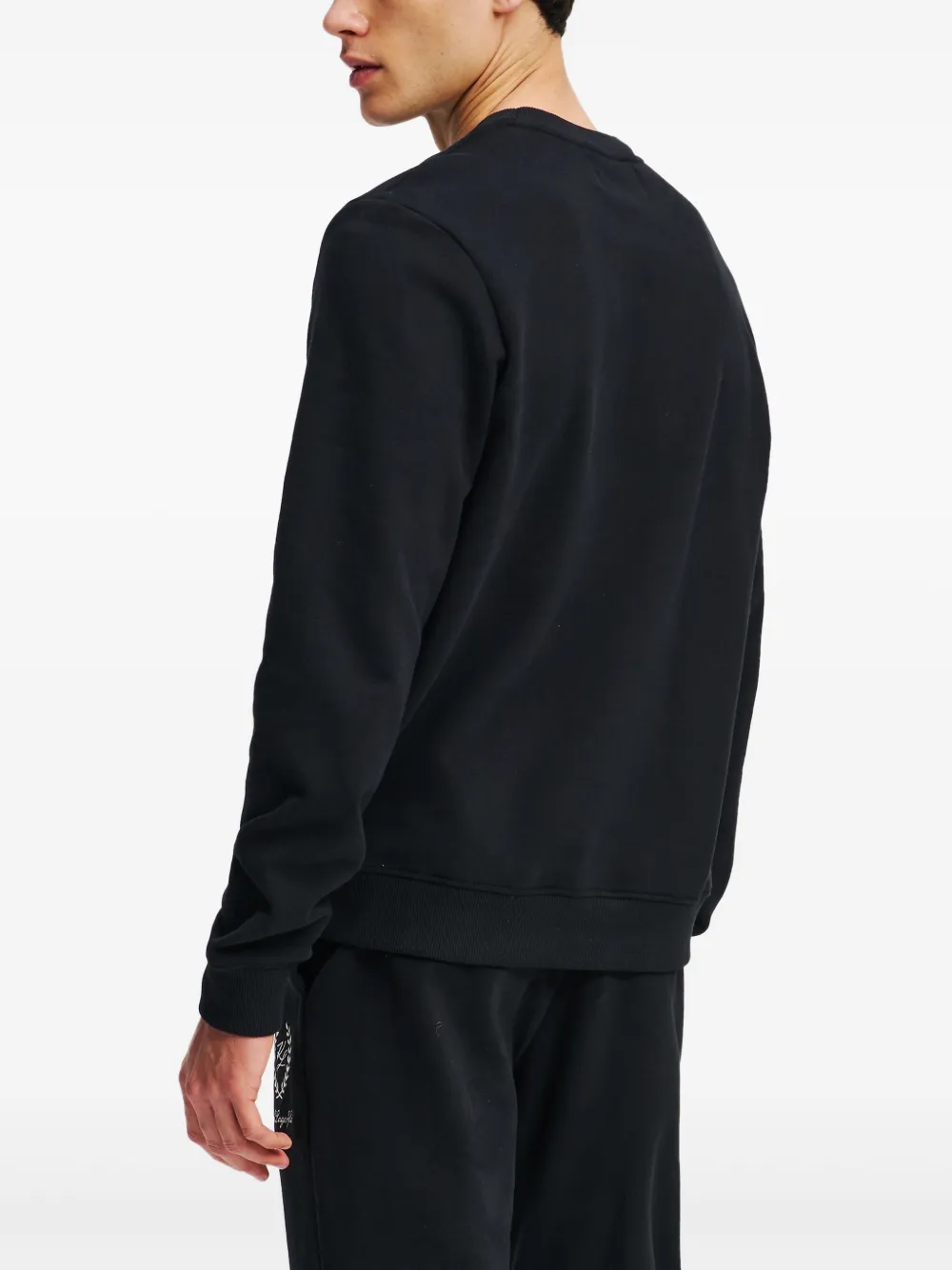 Karl Lagerfeld Sweater met geborduurd logo Zwart