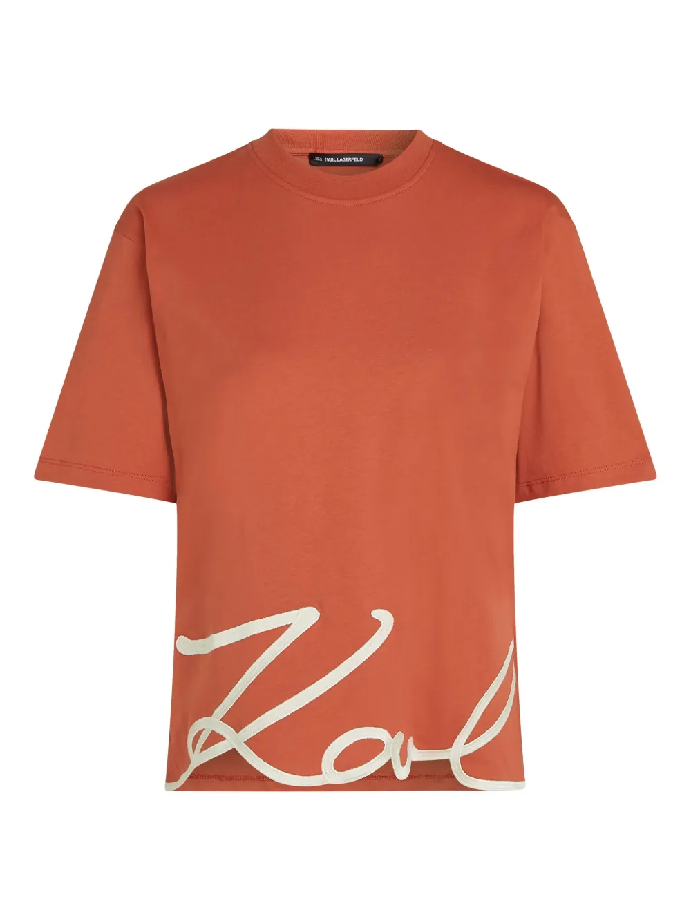 Karl Lagerfeld playera con dobladillo | naranja | Image 1