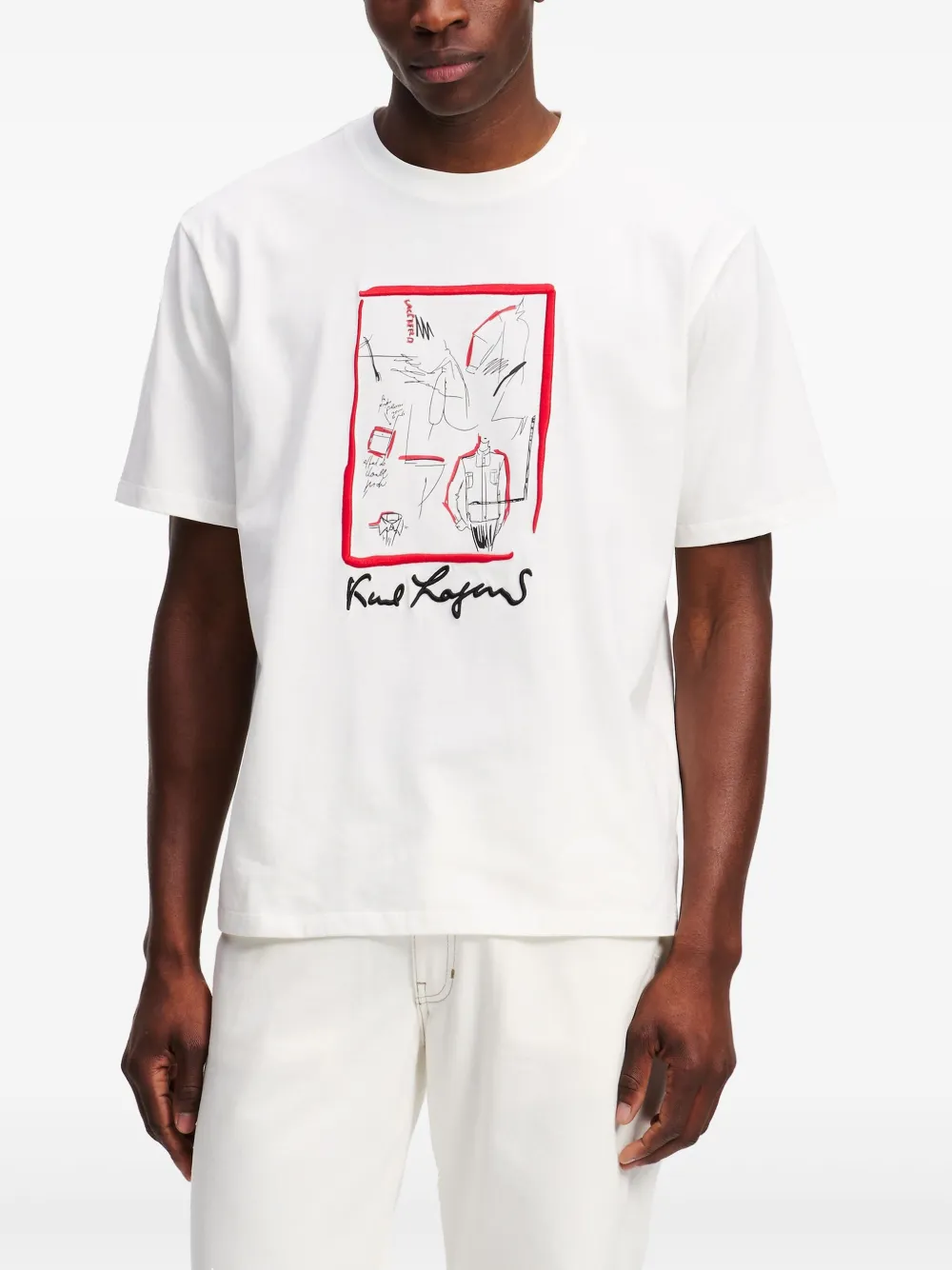 Karl Lagerfeld Karl Series T-shirt Wit