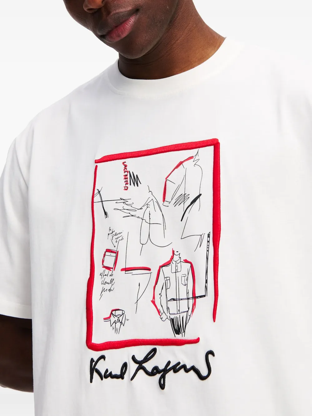 Karl Lagerfeld Karl Series T-shirt Wit