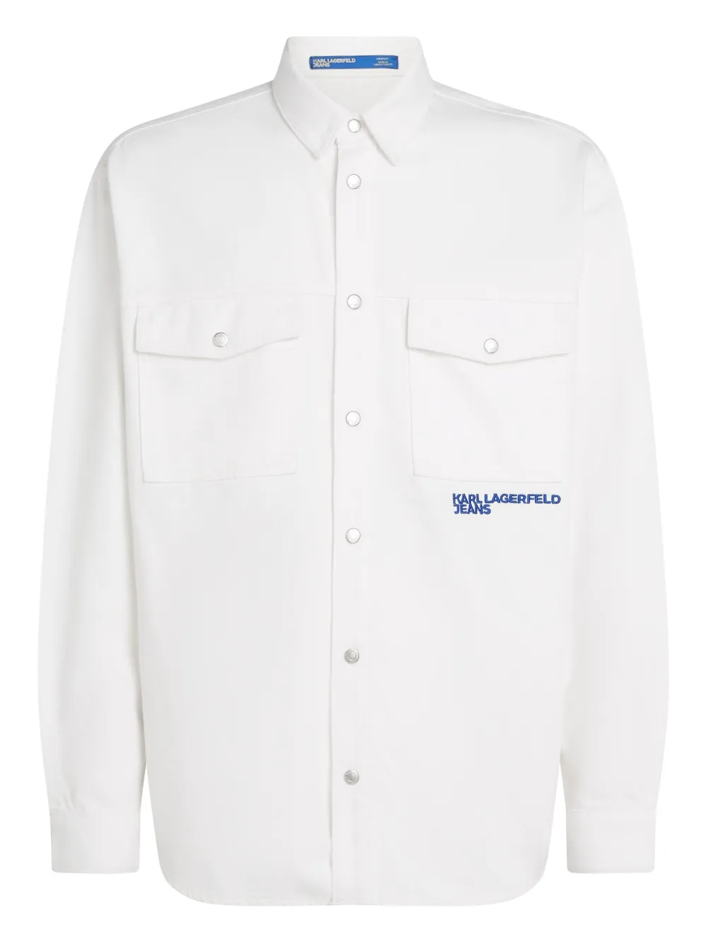 Karl Lagerfeld Jeans playera con eslogan estampado | blanco | Image 1