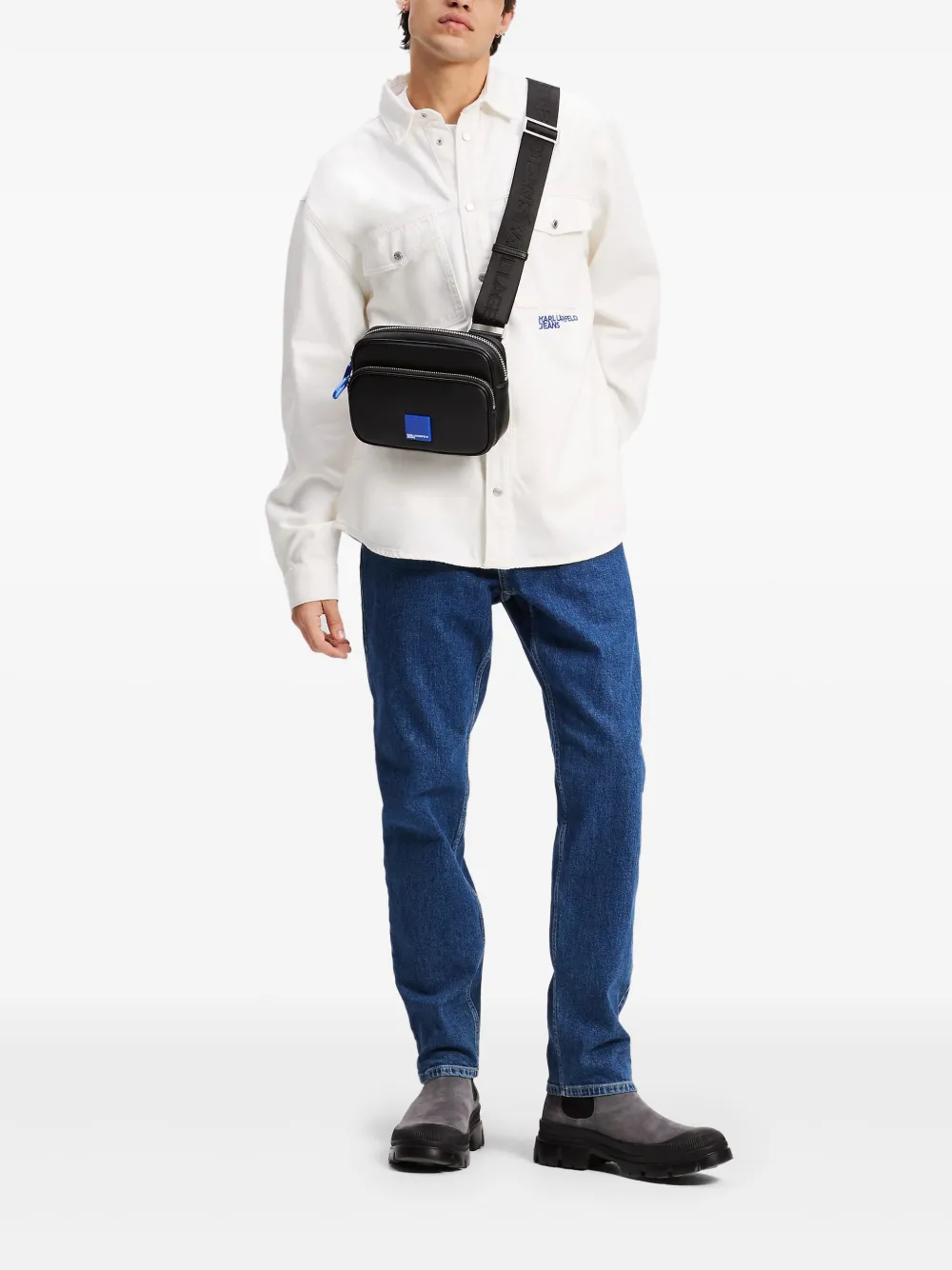 Karl Lagerfeld Jeans Overhemd met tekst - Wit