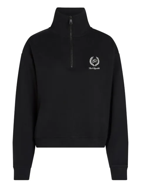 Karl Lagerfeld zip-up high-neck sweatshirt