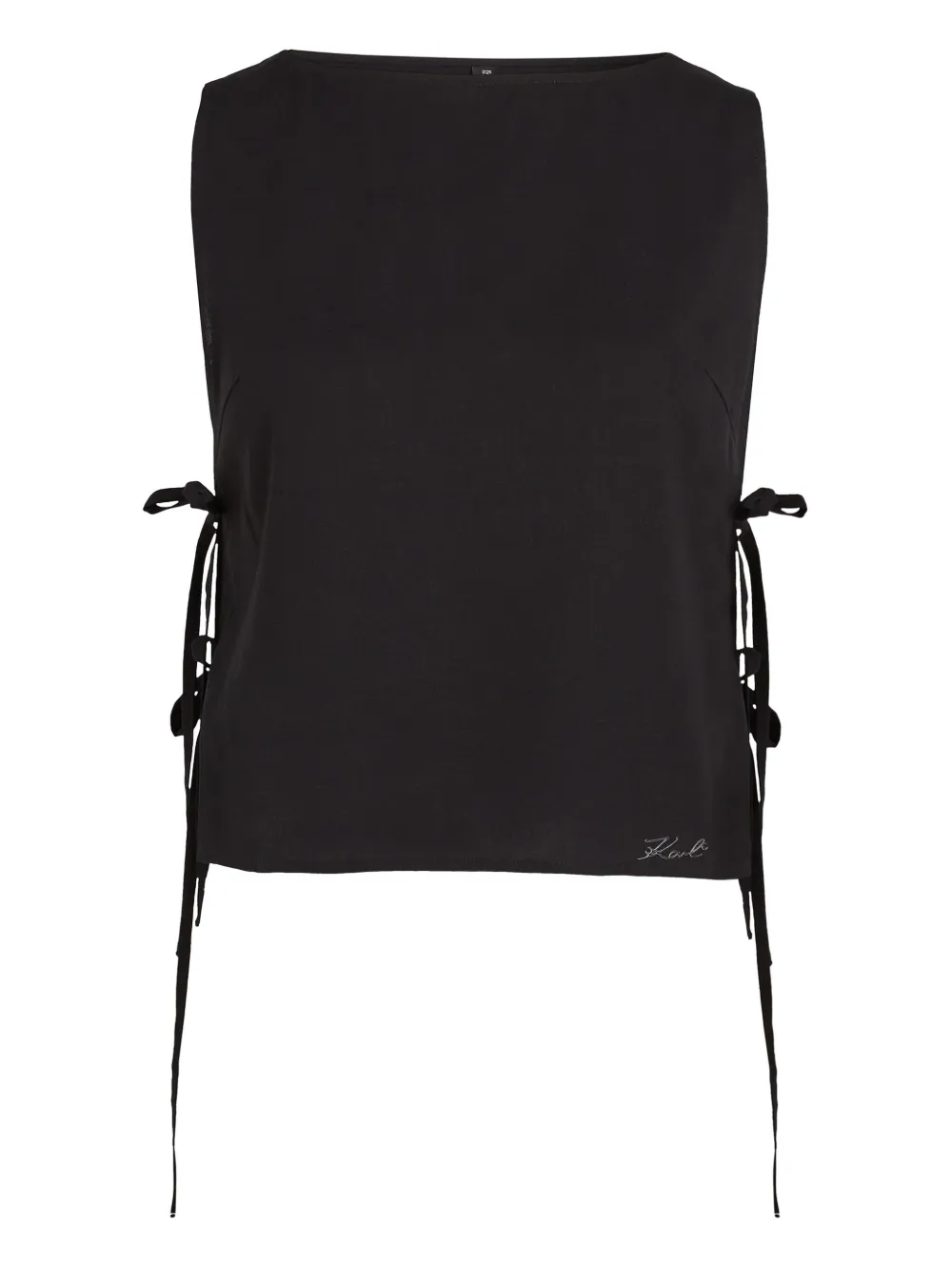 Karl Lagerfeld Top met logo Zwart
